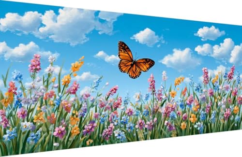 Malen Nach Zahlen Kinder Schmetterling Malen Nach Zahlen für Erwachsene Blume Paint by Number Adult, Retro DIY Handgemalt Leinwand ölgemälde Hobby Erwachsene Set, Geschenke 40x80cm Mit Rahmen 3-N817 Malen Nach Zahlen Kinder Schmetterling Malen Nach Zahlen für Erwachsene Blume Paint by Number Adult, Retro DIY Handgemalt Leinwand ölgemälde Hobby Erwachsene Set, Geschenke 40x80cm Mit Rahmen 3-N817 von Generisch