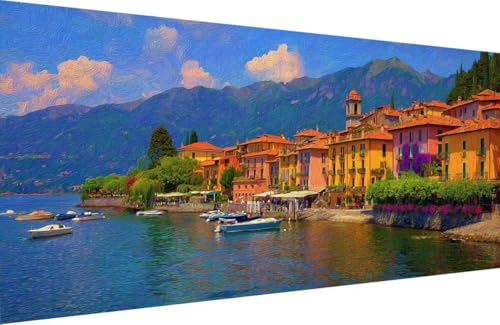 Malen Nach Zahlen Kinder Stadt Malen Nach Zahlen für Erwachsene Boot Paint by Number Adult, DIY Handgemalt Leinwand ölgemälde Hobby Erwachsene Set mit Zubehör, Geschenke 60x120cm Mit Rahmen 3-1121 Malen Nach Zahlen Kinder Stadt Malen Nach Zahlen für Erwachsene Boot Paint by Number Adult, DIY Handgemalt Leinwand ölgemälde Hobby Erwachsene Set mit Zubehör, Geschenke 60x120cm Mit Rahmen 3-1121 von Generisch
