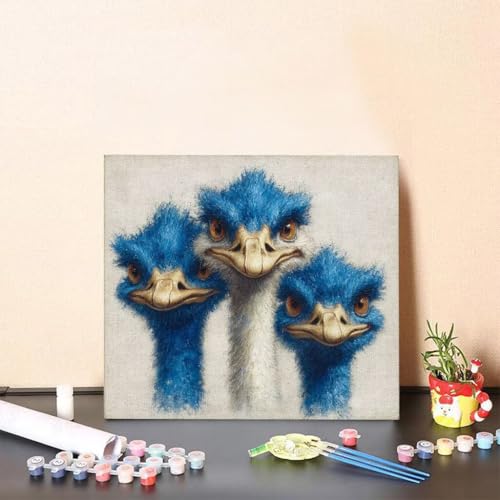 Malen Nach Zahlen Kinder Strauß DIY Malen Nach Zahlen Tier Kreatives für Erwachsene Kunst Paint by Number Adult, DIY Handgemalt Leinwand ölgemälde mit Zubehör, Geschenke 50x50cm Ohne Rahmen 7-39W8 Malen Nach Zahlen Kinder Strauß DIY Malen Nach Zahlen Tier Kreatives für Erwachsene Kunst Paint by Number Adult, DIY Handgemalt Leinwand ölgemälde mit Zubehör, Geschenke 50x50cm Ohne Rahmen 7-39W8 von Generisch
