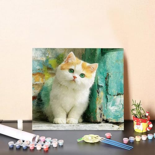 Malen Nach Zahlen Kinder Tier DIY Malen Nach Zahlen Katze Kreatives für Erwachsene Kunst Paint by Number Adult, DIY Handgemalt Leinwand ölgemälde mit Zubehör, Geschenke 60x60cm Ohne Rahmen T-546V Malen Nach Zahlen Kinder Tier DIY Malen Nach Zahlen Katze Kreatives für Erwachsene Kunst Paint by Number Adult, DIY Handgemalt Leinwand ölgemälde mit Zubehör, Geschenke 60x60cm Ohne Rahmen T-546V von Generisch