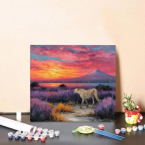 Malen Nach Zahlen Kinder Tier DIY Malen Nach Zahlen Leopard Kreatives für Erwachsene Kunst Paint by Number Adult, DIY Handgemalt Leinwand ölgemälde mit Zubehör, Geschenke 50x50cm Ohne Rahmen L-99F6 Malen Nach Zahlen Kinder Tier DIY Malen Nach Zahlen Leopard Kreatives für Erwachsene Kunst Paint by Number Adult, DIY Handgemalt Leinwand ölgemälde mit Zubehör, Geschenke 50x50cm Ohne Rahmen L-99F6 von Generisch