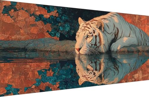 Malen Nach Zahlen Kinder Tiger Malen Nach Zahlen für Erwachsene Tier Paint by Number Adult, DIY Handgemalt Leinwand ölgemälde Hobby Erwachsene Set mit Zubehör, Geschenke 30x60cm Mit Rahmen 4-GZ11 Malen Nach Zahlen Kinder Tiger Malen Nach Zahlen für Erwachsene Tier Paint by Number Adult, DIY Handgemalt Leinwand ölgemälde Hobby Erwachsene Set mit Zubehör, Geschenke 30x60cm Mit Rahmen 4-GZ11 von Generisch