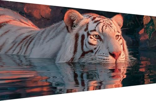 Malen Nach Zahlen Kinder Tiger Malen Nach Zahlen für Erwachsene Tier Paint by Number Adult, DIY Handgemalt Leinwand ölgemälde Hobby Erwachsene Set mit Zubehör, Geschenke 60x120cm Mit Rahmen A-FO93 Malen Nach Zahlen Kinder Tiger Malen Nach Zahlen für Erwachsene Tier Paint by Number Adult, DIY Handgemalt Leinwand ölgemälde Hobby Erwachsene Set mit Zubehör, Geschenke 60x120cm Mit Rahmen A-FO93 von Generisch