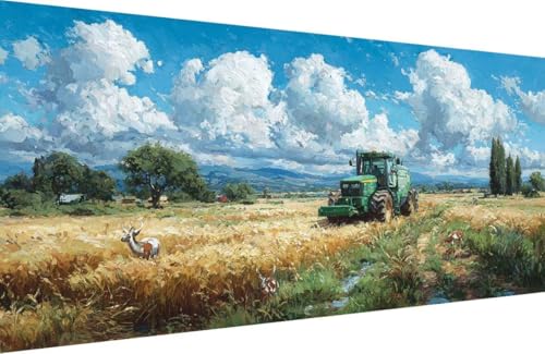 Malen Nach Zahlen Kinder Traktor Malen Nach Zahlen für Erwachsene Anlage Paint by Number Adult, DIY Handgemalt Leinwand ölgemälde Hobby Erwachsene Set mit Zubehör, Geschenke 50x100cm Mit Rahmen P-V547 Malen Nach Zahlen Kinder Traktor Malen Nach Zahlen für Erwachsene Anlage Paint by Number Adult, DIY Handgemalt Leinwand ölgemälde Hobby Erwachsene Set mit Zubehör, Geschenke 50x100cm Mit Rahmen P-V547 von Generisch