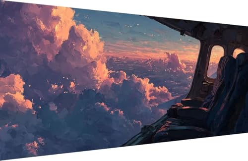 Malen Nach Zahlen Kinder Wolke Malen Nach Zahlen für Erwachsene Himmel Paint by Number Adult, DIY Handgemalt Leinwand ölgemälde Hobby Erwachsene Set mit Zubehör, Geschenke 30x60cm Mit Rahmen W-0720 Malen Nach Zahlen Kinder Wolke Malen Nach Zahlen für Erwachsene Himmel Paint by Number Adult, DIY Handgemalt Leinwand ölgemälde Hobby Erwachsene Set mit Zubehör, Geschenke 30x60cm Mit Rahmen W-0720 von Generisch