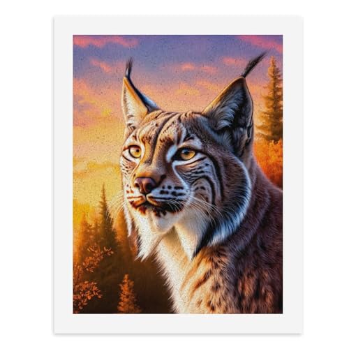 Malen nach Zahlen, Ein majestätischer Luchs vor einem herbstlichen Wald, digitales Malset für Erwachsene, erstellen Sie Ihre eigene magische Szene, Kunstbedarf, ungerahmt 40 x 50 cm Malen nach Zahlen, Ein majestätischer Luchs vor einem herbstlichen Wald, digitales Malset für Erwachsene, erstellen Sie Ihre eigene magische Szene, Kunstbedarf, ungerahmt 40 x 50 cm von Generisch