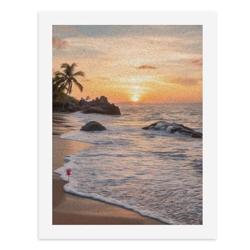 Malen nach Zahlen, Eine rosa Blume am Sandstrand bei Sonnenuntergang, digitales Gemälde für Erwachsene, Kunstwerk für Wanddekoration, einzigartiger moderner abstrakter Druck, ungerahmt 40 x 50 cm Malen nach Zahlen, Eine rosa Blume am Sandstrand bei Sonnenuntergang, digitales Gemälde für Erwachsene, Kunstwerk für Wanddekoration, einzigartiger moderner abstrakter Druck, ungerahmt 40 x 50 cm von Generisch
