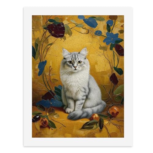 Malen nach Zahlen, Motiv: Eine bezaubernde Katze sitzt inmitten lebendiger Blumen, digitales Gemälde für Erwachsene, Kunstwerk für Wanddekoration, einzigartiger moderner abstrakter Druck, ungerahmt 40 Malen nach Zahlen, Motiv: Eine bezaubernde Katze sitzt inmitten lebendiger Blumen, digitales Gemälde für Erwachsene, Kunstwerk für Wanddekoration, einzigartiger moderner abstrakter Druck, ungerahmt 40 von Generisch