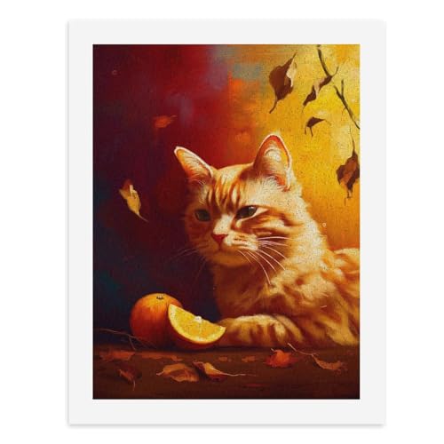 Malen nach Zahlen, Motiv: Eine gemütliche Katze mit einer Orangenscheibe auf der Seite, digitales Gemälde für Erwachsene, Kunstwerk für Wanddekoration, einzigartiger moderner abstrakter Druck Malen nach Zahlen, Motiv: Eine gemütliche Katze mit einer Orangenscheibe auf der Seite, digitales Gemälde für Erwachsene, Kunstwerk für Wanddekoration, einzigartiger moderner abstrakter Druck von Generisch
