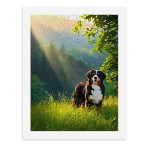 Malen nach Zahlen, ein charmanter Berner Sennenhund auf einer sonnigen Wiese, digitales Gemälde für Erwachsene, Kunstwerk für Wanddekoration, einzigartiger moderner abstrakter Druck, ungerahmt 40 x 50 Malen nach Zahlen, ein charmanter Berner Sennenhund auf einer sonnigen Wiese, digitales Gemälde für Erwachsene, Kunstwerk für Wanddekoration, einzigartiger moderner abstrakter Druck, ungerahmt 40 x 50 von Generisch
