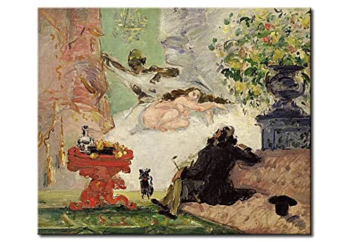 Malen nach Zahlen Kit für Erwachsene, Paul Cezanne A Modern Olympia Ölgemälde nach Zahlen, Kit für Heimdekoration, Geschenke Malen nach Zahlen Kit für Erwachsene, Paul Cezanne A Modern Olympia Ölgemälde nach Zahlen, Kit für Heimdekoration, Geschenke von Generisch