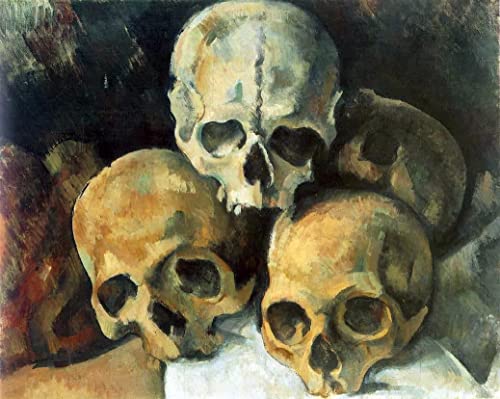Malen nach Zahlen Kit für Erwachsene, Paul Cezanne Pyramide von Totenköpfen, Ölgemälde nach Zahlen, Kit für Heimdekoration, Geschenke Malen nach Zahlen Kit für Erwachsene, Paul Cezanne Pyramide von Totenköpfen, Ölgemälde nach Zahlen, Kit für Heimdekoration, Geschenke von Generisch