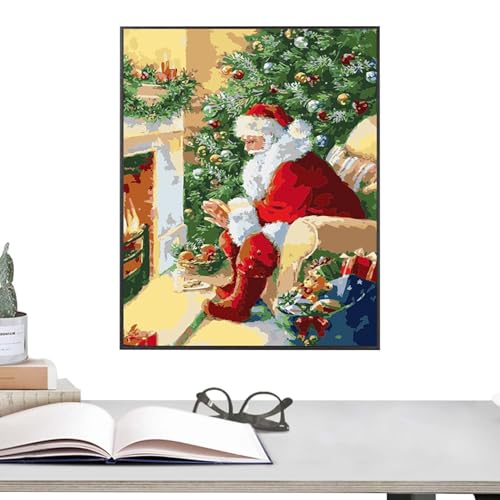 Malen nach Zahlen Weihnachtsmann, Ölgemälde Malen nach Zahlen Kit | Weihnachts-Malen-nach-Zahlen-Set für Erwachsene - 15,75 x 19,69 Zoll Weihnachts-Malen-nach-Zahlen-Set für Erwachsene, Kinder, Anfäng Malen nach Zahlen Weihnachtsmann, Ölgemälde Malen nach Zahlen Kit | Weihnachts-Malen-nach-Zahlen-Set für Erwachsene - 15,75 x 19,69 Zoll Weihnachts-Malen-nach-Zahlen-Set für Erwachsene, Kinder, Anfäng von Generisch