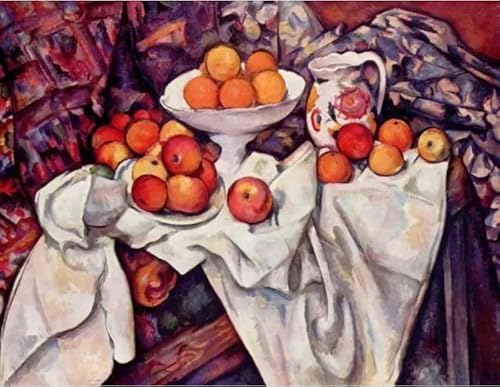 Malen nach Zahlen für Erwachsene, Äpfel und Orangen von Paul Cezanne, Malset für Erwachsene, Leinwand, Geschenke, Kunsthandwerk für Heimdekoration Malen nach Zahlen für Erwachsene, Äpfel und Orangen von Paul Cezanne, Malset für Erwachsene, Leinwand, Geschenke, Kunsthandwerk für Heimdekoration von Generisch