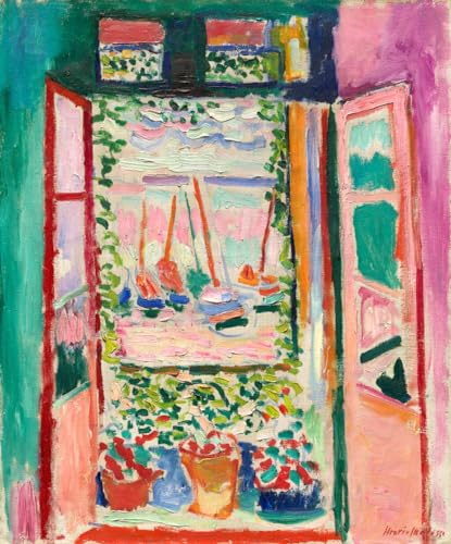 Malen nach Zahlen für Erwachsene, Fenster-Collioure von Henri Matisse, Malset für Erwachsene, Leinwand, Geschenke, Kunsthandwerk für Heimdekoration von Generisch