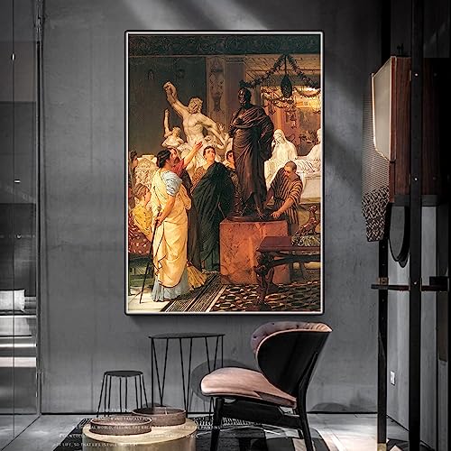 Malen nach Zahlen für Erwachsene, Lawrence Alma-Tadema "A Sculpture Gallery 1867》 Malen-nach-Zahlen-Set für Erwachsene auf Leinwand von Generisch