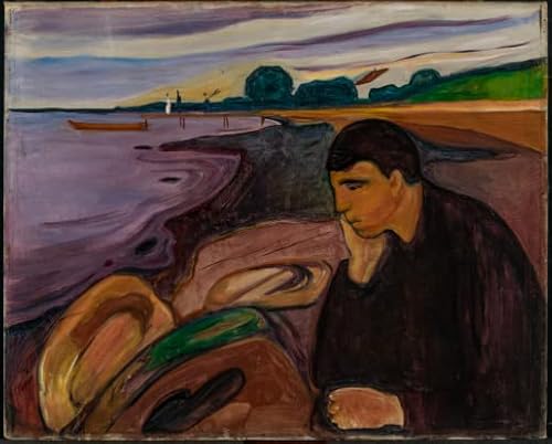 Malen nach Zahlen für Erwachsene, Meisterwerke von Bergen von Edvard Munch Malen nach Zahlen für Erwachsene, Kits auf Leinwand Malen nach Zahlen für Erwachsene, Meisterwerke von Bergen von Edvard Munch Malen nach Zahlen für Erwachsene, Kits auf Leinwand von Generisch