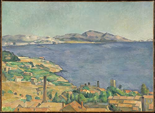 Malen nach Zahlen für Erwachsene, Paul Cezanne, der Golf von Marseille, von L'Estaque gesehen, Malset für Erwachsene, Leinwand, Geschenke, Kunsthandwerk für Heimdekoration von Generisch