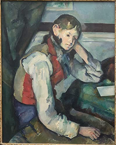 Malen nach Zahlen für Erwachsene, Paul Cezanne Junge in roter Weste, Malsets für Erwachsene, Leinwand, Geschenke, Kunsthandwerk für Heimdekoration Malen nach Zahlen für Erwachsene, Paul Cezanne Junge in roter Weste, Malsets für Erwachsene, Leinwand, Geschenke, Kunsthandwerk für Heimdekoration von Generisch