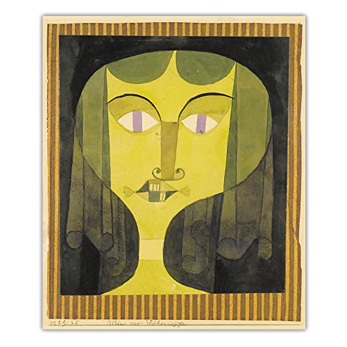 Malen nach Zahlen für Erwachsene, Paul Klee, Portrait einer violetten Augen, Malset, Leinwand, Geschenke, Kunsthandwerk, Heimdekoration Malen nach Zahlen für Erwachsene, Paul Klee, Portrait einer violetten Augen, Malset, Leinwand, Geschenke, Kunsthandwerk, Heimdekoration von Generisch