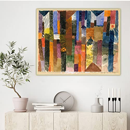 Malen nach Zahlen für Erwachsene, Paul Klee vor der Stadt, Malset für Erwachsene, Leinwand, Geschenke, Kunsthandwerk für Heimdekoration von Generisch