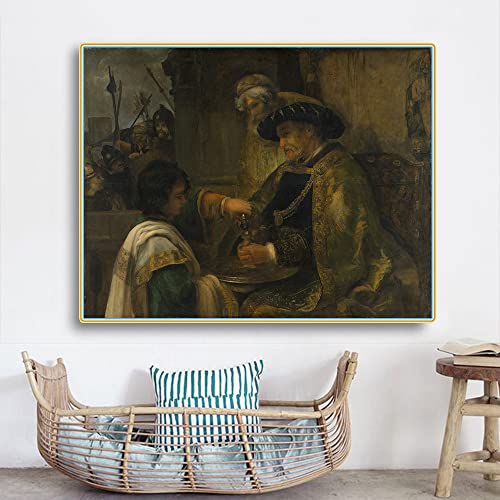 Malen nach Zahlen für Erwachsene, Pilatus, Hände waschen, von Rembrandt, Malen-nach-Zahlen-Set für Erwachsene auf Leinwand Malen nach Zahlen für Erwachsene, Pilatus, Hände waschen, von Rembrandt, Malen-nach-Zahlen-Set für Erwachsene auf Leinwand von Generisch
