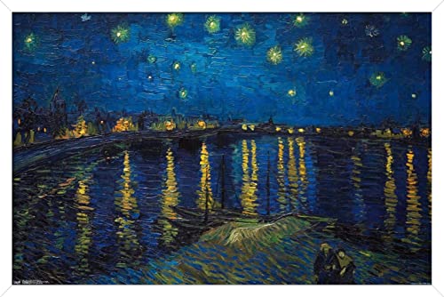 Malen nach Zahlen für Erwachsene, Sternennacht über der Rhone von Vincent Van Gogh, Malset für Erwachsene, Leinwand, Geschenke, Kunsthandwerk für Heimdekoration Malen nach Zahlen für Erwachsene, Sternennacht über der Rhone von Vincent Van Gogh, Malset für Erwachsene, Leinwand, Geschenke, Kunsthandwerk für Heimdekoration von Generisch
