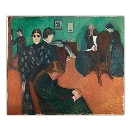 Malen nach Zahlen für Erwachsene, Tod im Krankenzimmer, 1893, von Edvard Munch Malsets für Erwachsene, Leinwand, Geschenke, Kunsthandwerk für Heimdekoration Malen nach Zahlen für Erwachsene, Tod im Krankenzimmer, 1893, von Edvard Munch Malsets für Erwachsene, Leinwand, Geschenke, Kunsthandwerk für Heimdekoration von Generisch