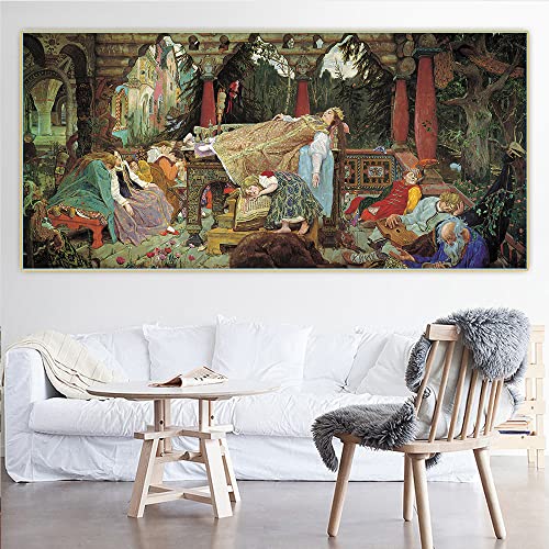 Malen nach Zahlen für Erwachsene, Viktor Vasnetsov, schlafende Prinzessin, Malset für Erwachsene, Leinwand, Geschenke, Kunsthandwerk für Heimdekoration Malen nach Zahlen für Erwachsene, Viktor Vasnetsov, schlafende Prinzessin, Malset für Erwachsene, Leinwand, Geschenke, Kunsthandwerk für Heimdekoration von Generisch