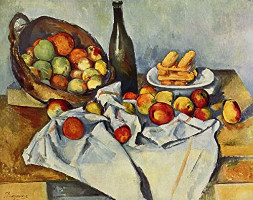 Malen nach Zahlen für Erwachsene, der Apfelkorb von Paul Cezanne Malsets für Erwachsene, Leinwand, Geschenke, Kunsthandwerk für Heimdekoration Malen nach Zahlen für Erwachsene, der Apfelkorb von Paul Cezanne Malsets für Erwachsene, Leinwand, Geschenke, Kunsthandwerk für Heimdekoration von Generisch