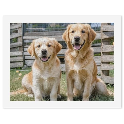 Malennach-Zahlen-Set für Erwachsene & kinder - Cartoon-Tieren hund (30x40cm / 40x50cm, Leinwand) | DIY Gemälde geschenk für Anfänger | Wanddekoration (40x50cm, hund 12) von Generisch