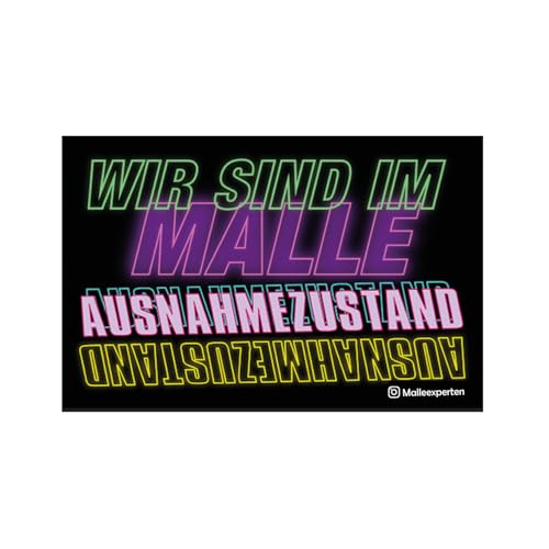 Malleexperten Sticker Ausnahmezustand Party 50 Stück | Malle Party Feiern JGA Festival Karneval | 1x 50 Sticker, 1 Motiv | Ausnahmezustand Edition Aufkleber Malleexperten Sticker Ausnahmezustand Party 50 Stück | Malle Party Feiern JGA Festival Karneval | 1x 50 Sticker, 1 Motiv | Ausnahmezustand Edition Aufkleber von Generisch