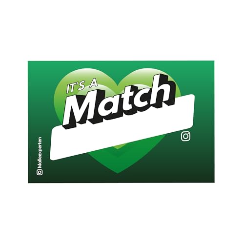 Malle Sticker Its a Match Dating 50 Stück | Mallorca Party Feiern Festival Karneval | 1x 50 Sticker, 1 Motiv | Dating Edition Aufkleber von Generisch