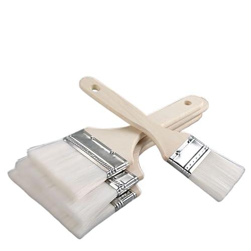 Malpinsel, 5-teilig, Pinsel-Set: Latex- und Ölfarben, Flecken, Innen- und Außenbereich, Heimwerker (weiches Haar, 10,2 cm langer Griff, Wollpinsel, 10 Stück) von Generisch