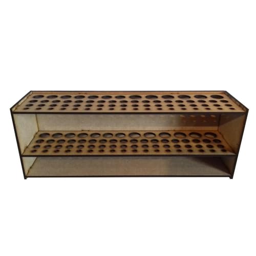 Malpinsel-Organizer, Wandhalterung, Holz-Pinselhalter, Ständer, Pinsel-Organizer mit 67 Löchern, für Pinsel, Make-up-Pinsel, Buntstifte von Generisch