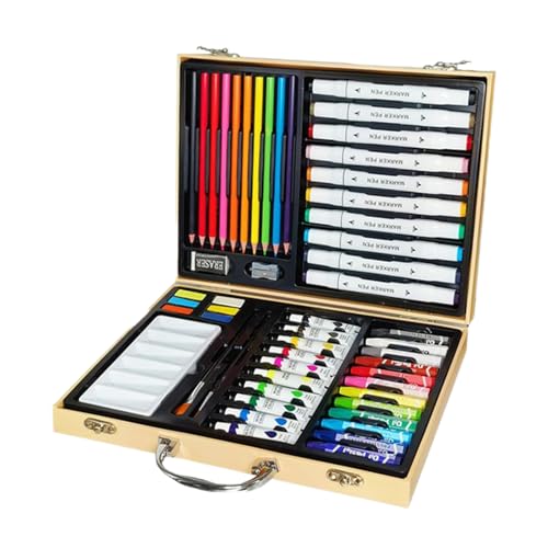 Malset - Acrylfarben-Set | Komplette Bastelfarbe für Leinwand | Ölpastellkreiden Marker Art Kit | Reichhaltige Pigmente dauerhafte Qualität für Anfänger, Studenten, Profis, Malset - Acrylfarben-Set | Komplette Bastelfarbe für Leinwand | Ölpastellkreiden Marker Art Kit | Reichhaltige Pigmente dauerhafte Qualität für Anfänger, Studenten, Profis, von Generisch