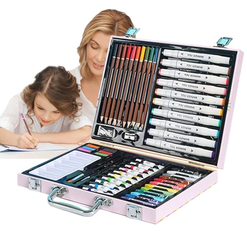 Malset für Kinder, Ölkreiden, Marker, Kunst-Set für Kinder, kreative Inspiration, Bastelbedarf, multifunktionales Kunstzubehör für kreatives Wochenendprojekt, Reisen, Unterhaltung, Familienbasteln Malset für Kinder, Ölkreiden, Marker, Kunst-Set für Kinder, kreative Inspiration, Bastelbedarf, multifunktionales Kunstzubehör für kreatives Wochenendprojekt, Reisen, Unterhaltung, Familienbasteln von Generisch