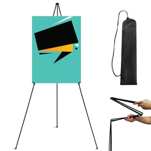 Malstaffelei, Staffeleiständer zum Malen|Tragbare Kunststaffeleien-Schwarzer -Ständer zum Ausstellen von Hochzeitsschildern und Postern, verstellbare Klappstaffelei zum Malen von Bildern, Malstaffelei, Staffeleiständer zum Malen|Tragbare Kunststaffeleien-Schwarzer -Ständer zum Ausstellen von Hochzeitsschildern und Postern, verstellbare Klappstaffelei zum Malen von Bildern, von Generisch