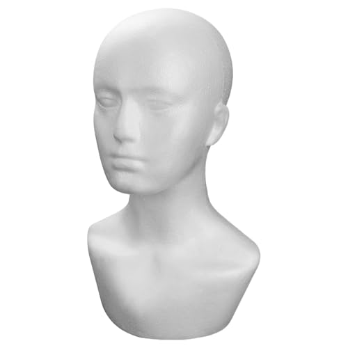Mannequinkopf – männliche Perücke, Schaufensterpuppenkopf-Modell, Kosmetologie-Puppe, weiß, männliches Modell für Brillen, Hüte, Schals, Haar-Accessoires, Kopfhörer, Haarteile, Kunsthandwerk Mannequinkopf – männliche Perücke, Schaufensterpuppenkopf-Modell, Kosmetologie-Puppe, weiß, männliches Modell für Brillen, Hüte, Schals, Haar-Accessoires, Kopfhörer, Haarteile, Kunsthandwerk von Generisch