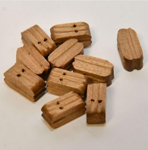 Mantua Bozzelli aus Walnuss, 7 mm, 2 Löcher, Code 37070 Mantua Bozzelli aus Walnuss, 7 mm, 2 Löcher, Code 37070 von Generisch