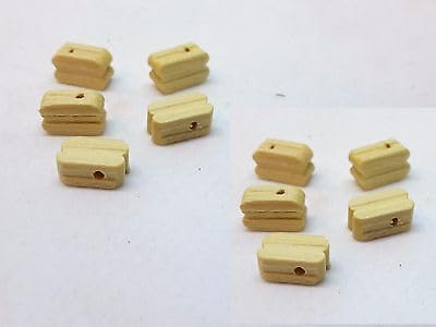 Mantua Model 37021 Buchsbaumholz, 7 mm, 1 Loch, 10 Stück Mantua Model 37021 Buchsbaumholz, 7 mm, 1 Loch, 10 Stück von Generisch
