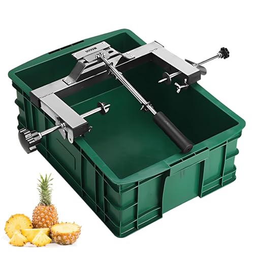 Manuelle Ananas-Schälmaschine, Obst-Ananas-Schäler-Set mit Gummirahmen, Ananas-Verarbeitungsausrüstung mit verstellbarem Ständer, Doppelstäbe, einziehbar Manuelle Ananas-Schälmaschine, Obst-Ananas-Schäler-Set mit Gummirahmen, Ananas-Verarbeitungsausrüstung mit verstellbarem Ständer, Doppelstäbe, einziehbar von Generisch