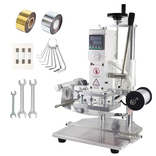 Manuelle Bronziermaschine mit Digitalanzeige, 350°C für Leder, Holz, Papier - Ideal für PU- und PVC-Anwendungen Manuelle Bronziermaschine mit Digitalanzeige, 350°C für Leder, Holz, Papier - Ideal für PU- und PVC-Anwendungen von Generisch
