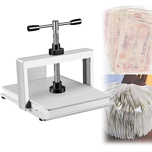 Manuelle Druckpresse Papierabflachmaschine zum Buchbinden, A4-Format, Dokumentenflacher, ideal für Bastelarbeiten und Bürogebrauch von Generisch