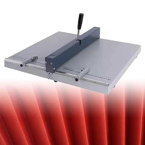 Manuelle Falzmaschine – 460 mm Papierpunktzahl für Karten, Bücher, Menü und Einladungen, mit Positionierungsblock und klarer Skala Manuelle Falzmaschine – 460 mm Papierpunktzahl für Karten, Bücher, Menü und Einladungen, mit Positionierungsblock und klarer Skala von Generisch