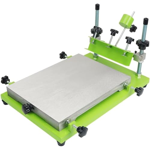 Manuelle Flachsiebdruckmaschine, höhenverstellbar mit verdickter Arbeitsplatte, ideal zum Drucken auf Glas, Kunststoff, Holz und verschiedenen flachen Oberflächen von Generisch