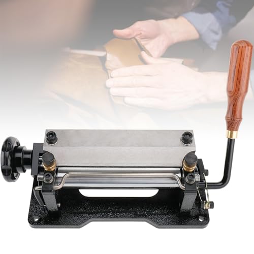 Manuelle Leder Schälmaschine Werkzeugset Einstellbare Dicke für DIY Handwerk Schaffell und Rindsleder Verarbeitung von Generisch