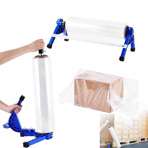 Manuelle Palettenwickler-Stretchfolien-Verpackungsmaschine, 2-in-1-Tischverpackungslösung für effizientes Verpacken ohne Folie Manuelle Palettenwickler-Stretchfolien-Verpackungsmaschine, 2-in-1-Tischverpackungslösung für effizientes Verpacken ohne Folie von Generisch