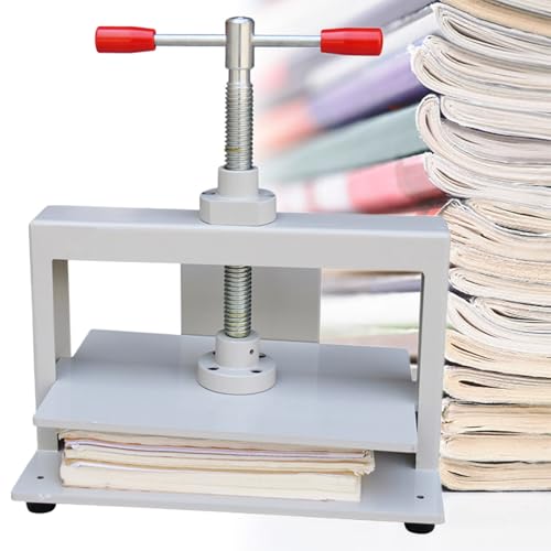 Manuelle Papierpresse zum Buchbinden, Abflachen von Dokumenten, Fotos und Schecks mit 1500 kg Druck, ideal für Büro und Handwerk Manuelle Papierpresse zum Buchbinden, Abflachen von Dokumenten, Fotos und Schecks mit 1500 kg Druck, ideal für Büro und Handwerk von Generisch