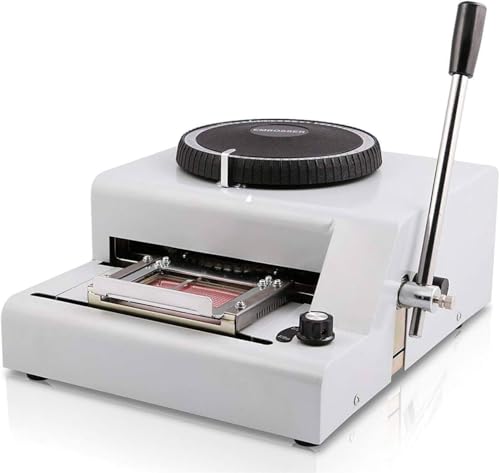 Manuelle Prägemaschine für PVC-Karten, Kredit- und Ausweisstempel, 72 Zeichen Kapazität, kompaktes und langlebiges Design für Büro und Geschäft Manuelle Prägemaschine für PVC-Karten, Kredit- und Ausweisstempel, 72 Zeichen Kapazität, kompaktes und langlebiges Design für Büro und Geschäft von Generisch
